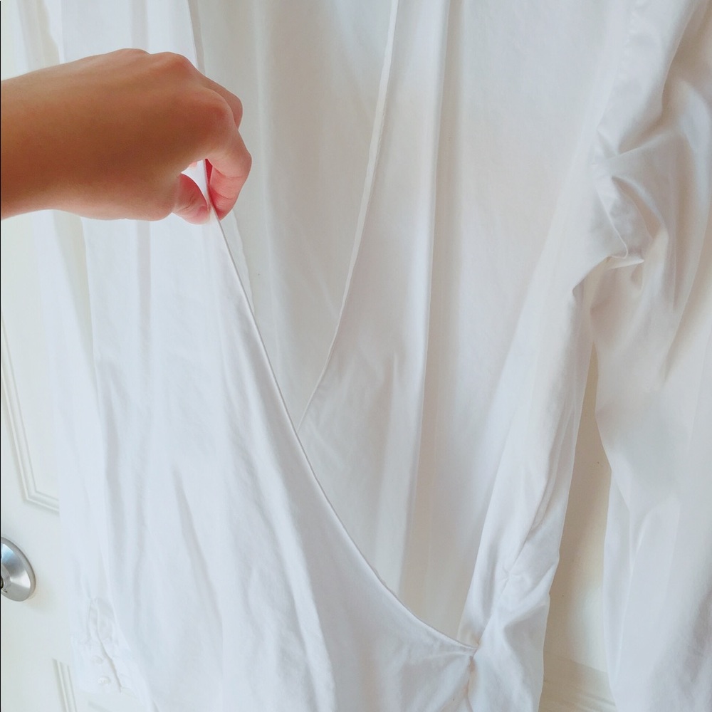 Zara basic white blouse - Picture 4 of 4